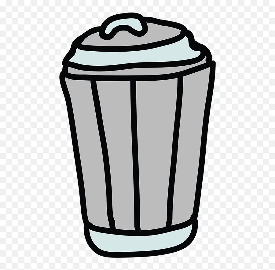 Waste Container Cartoon Animation Clip - Transparent Background Trash Can Cartoon Emoji,Emoticon Trashcan