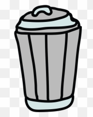 Waste Container Cartoon Animation Clip - Transparent Background Trash Can Cartoon Emoji,Emoticon Trashcan