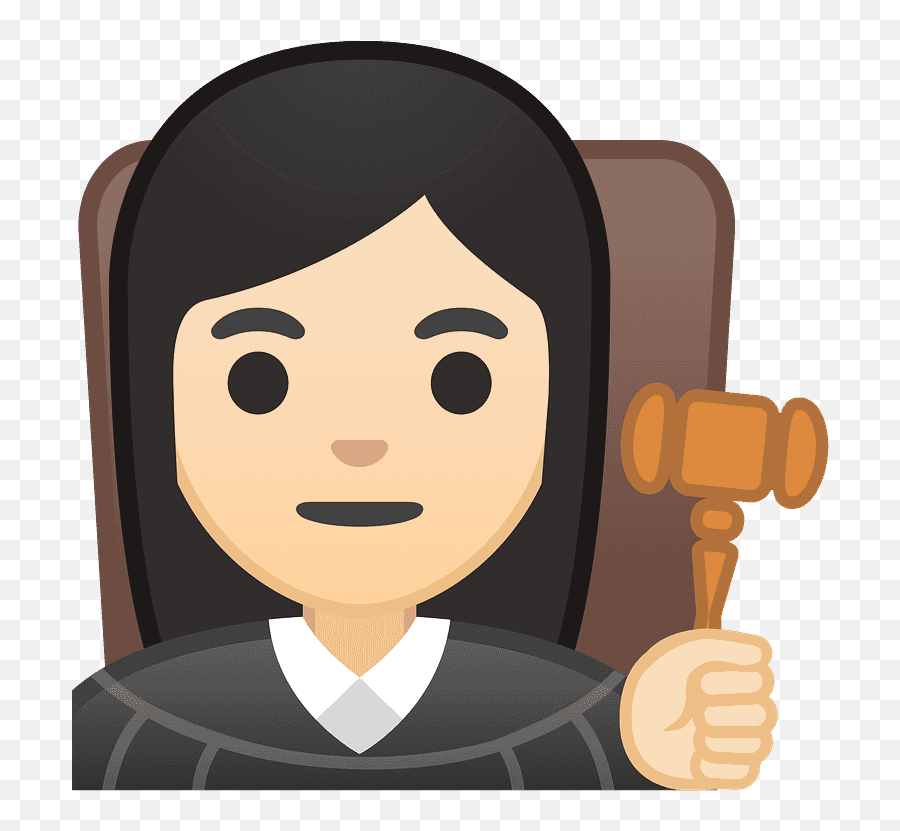 Woman Judge Emoji Clipart Free Download Transparent Png - Juíza Pele Clara Emoji Png,Female Emojis