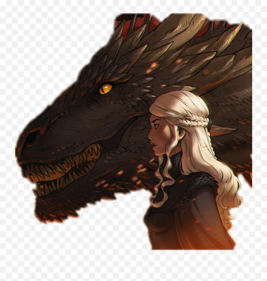 Khaleesi Gameofthrones Mather Sticker By Cglakley - Dragon Emoji,Night King Emoji