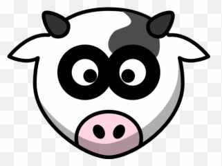 Simple Cow Head Drawing - Cartoon Cow Head Drawing Emoji,Man Knife Pig Cow Emoji
