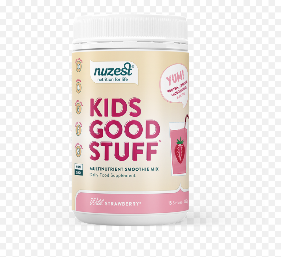 Nuzest Kids Good Stuff 225 Grams - Wild Strawberry Emoji,Strawberry Emotion Extract