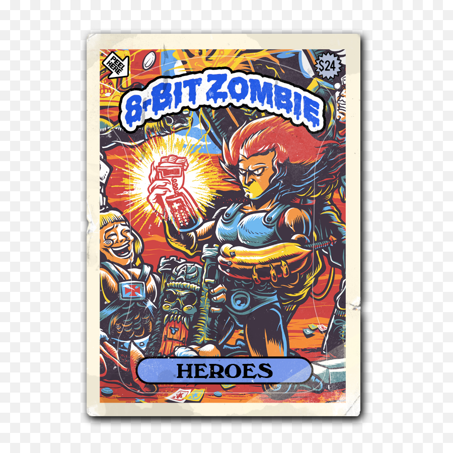 8 - Bit Zombie U2014 Heroes 8 Bit Garbage Pail Kids Zombie Emoji,Super Saiyan Emojis