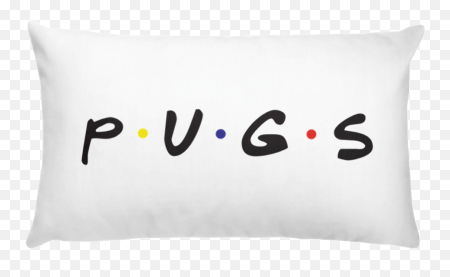Pugs And Friends Tv Show Lover Pillow - Pug Pawty Store Emoji,Joy Emoticon Pillow