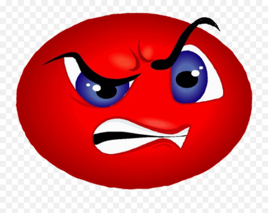 Angry Face Emoji Png - Graphic Black And White Library Anger Angry Smiley,Angry Face Emoji