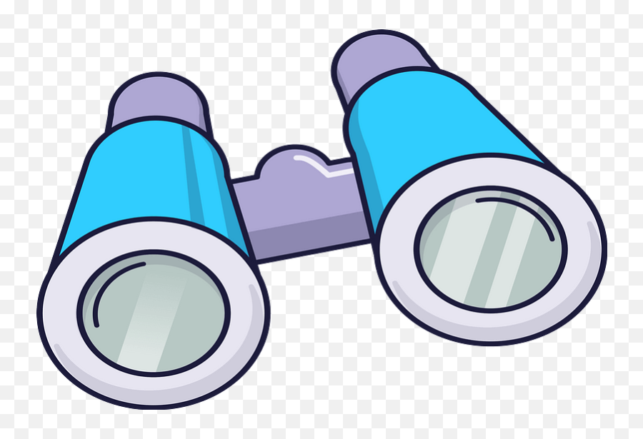 Blue And Purple Binoculars Clipart Free Download - Smiley Face With Santa Hat Emoji,Binoculars Emoji