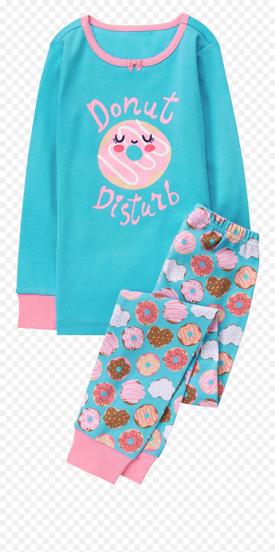 Donut 2 - Long Sleeve Emoji,Kids Emoji Pajamas