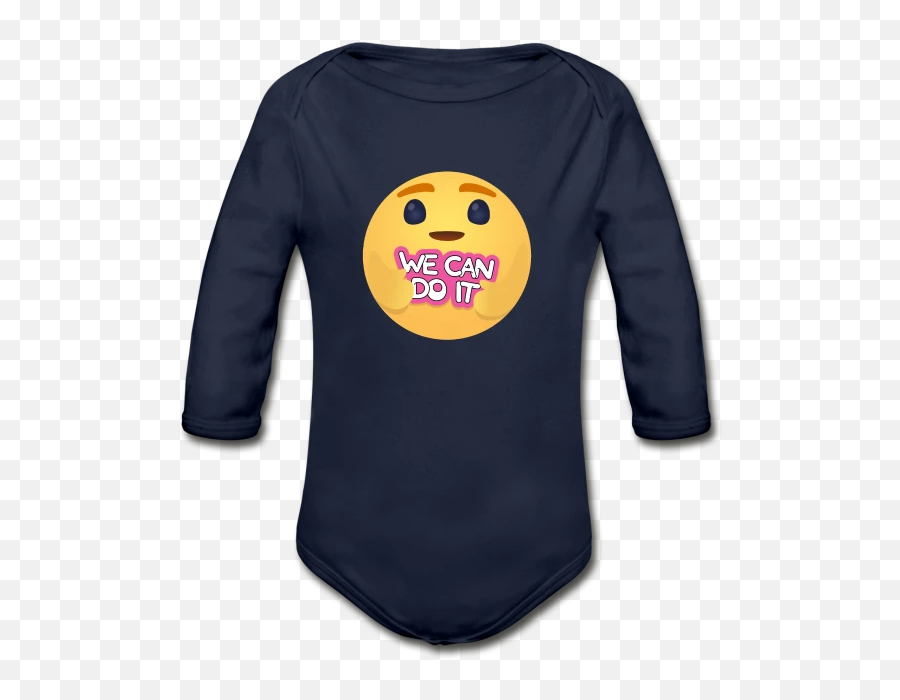 Organic Long Sleeve Baby Bodysuit - Infant Bodysuit Emoji,Emoji Long Sleeve Shirt