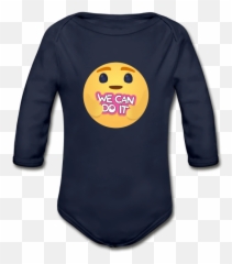 Organic Long Sleeve Baby Bodysuit - Infant Bodysuit Emoji,Emoji Long Sleeve Shirt