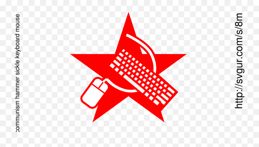 Communism Hammer Sickle Keyboard Mouse - 3 Stars Png Vector Emoji,Hammer And Sickle Made Out Of Hammer And Sickle Emojis