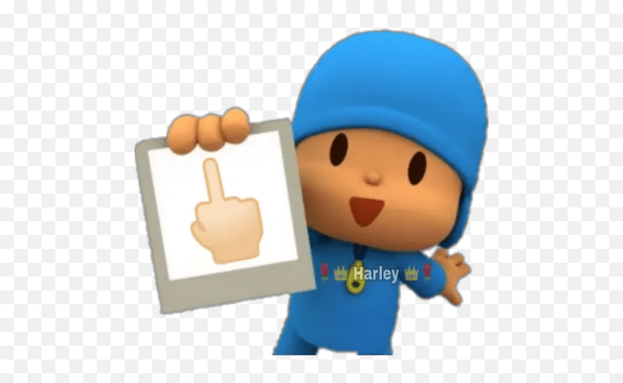 Pocoyo - Pocoyo Segurando Emoji,Emoticon Doormindo Fotos Para Status