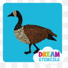 Canada Goose Glitter Tattoo Stencil - Tattoo On Pot Leaf Emoji,Goose Emoji