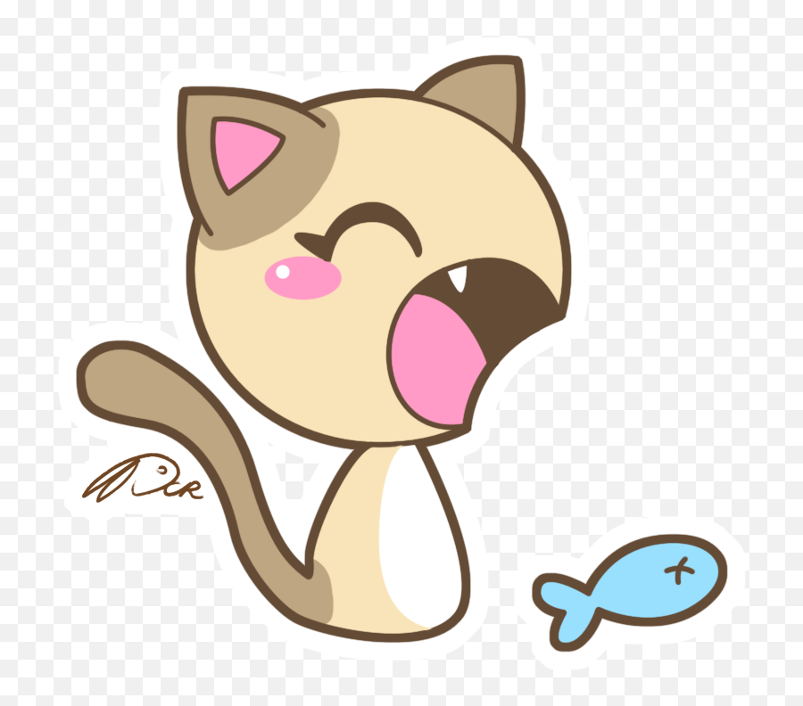 Cute Doodles Kawaii Chibi - Anime Kawaii Cat Emoji,Gaiaonline Cat Emoticons