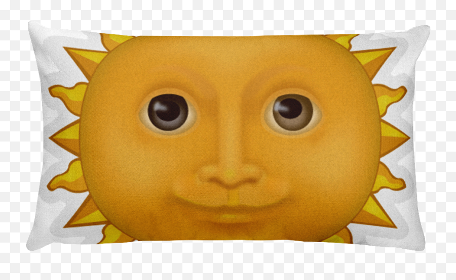 Download Hd Emoji Bed Pillow Sun With Face Just Emoji Png - Happy,Bed Emoji