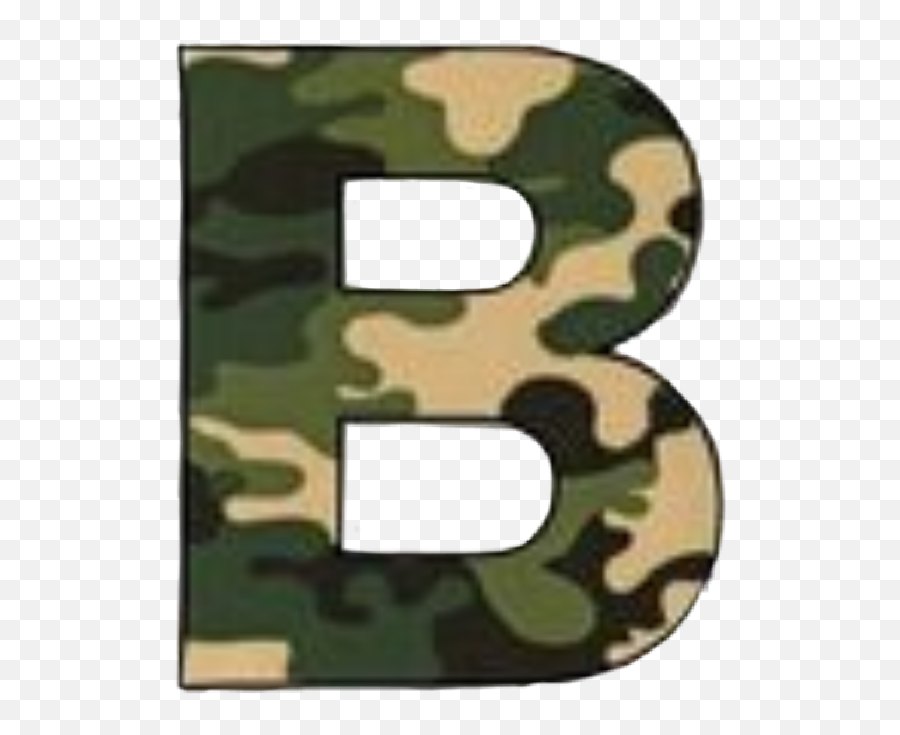 Camo Letterb B Alpabet Sticker - Military Camouflage Emoji,Camo Emoji