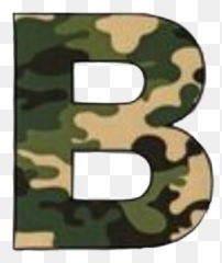 Camo Letterb B Alpabet Sticker - Military Camouflage Emoji,Camo Emoji