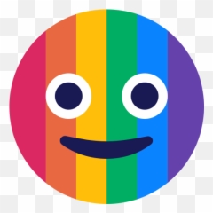 Emoji Face Lgbt Rainbow Icon - Rainbow Emoji Face,Rainbow Emoji