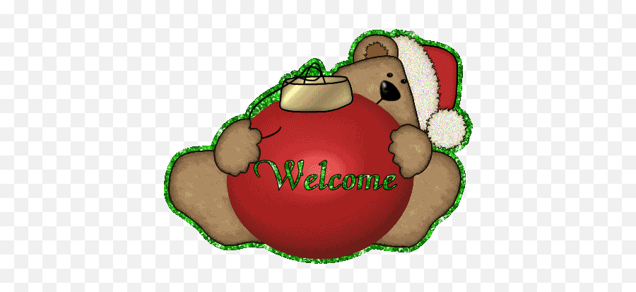 Welcome Teddy Bear Glitter Image - Teddy Bear Welcome Gif Emoji,Glitter Graphics Animated Small Emoticons Awesome