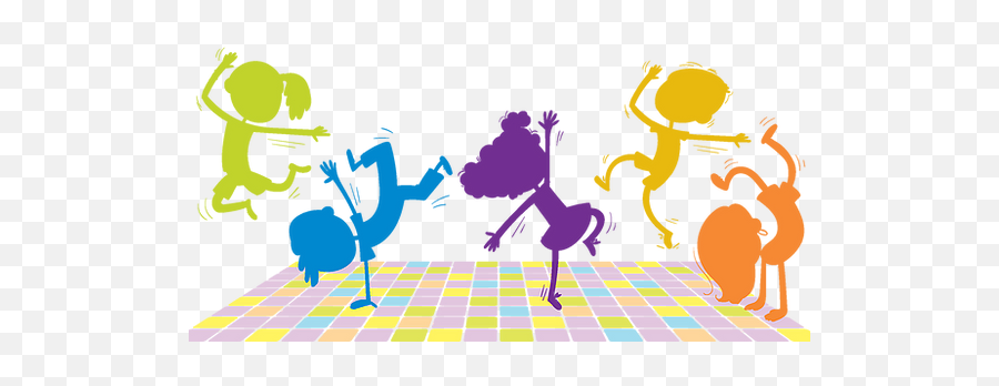 Gyroscope Dancing - Silhouettes Of Dancing Children Emoji,Dancing & Singing Emoticon