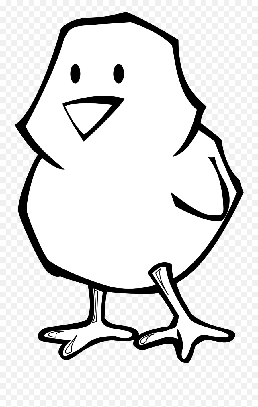 Chicken Clipart Black And White Free Images - Clipartix Easter Chick Coloring Pages Emoji,Chick Emoji