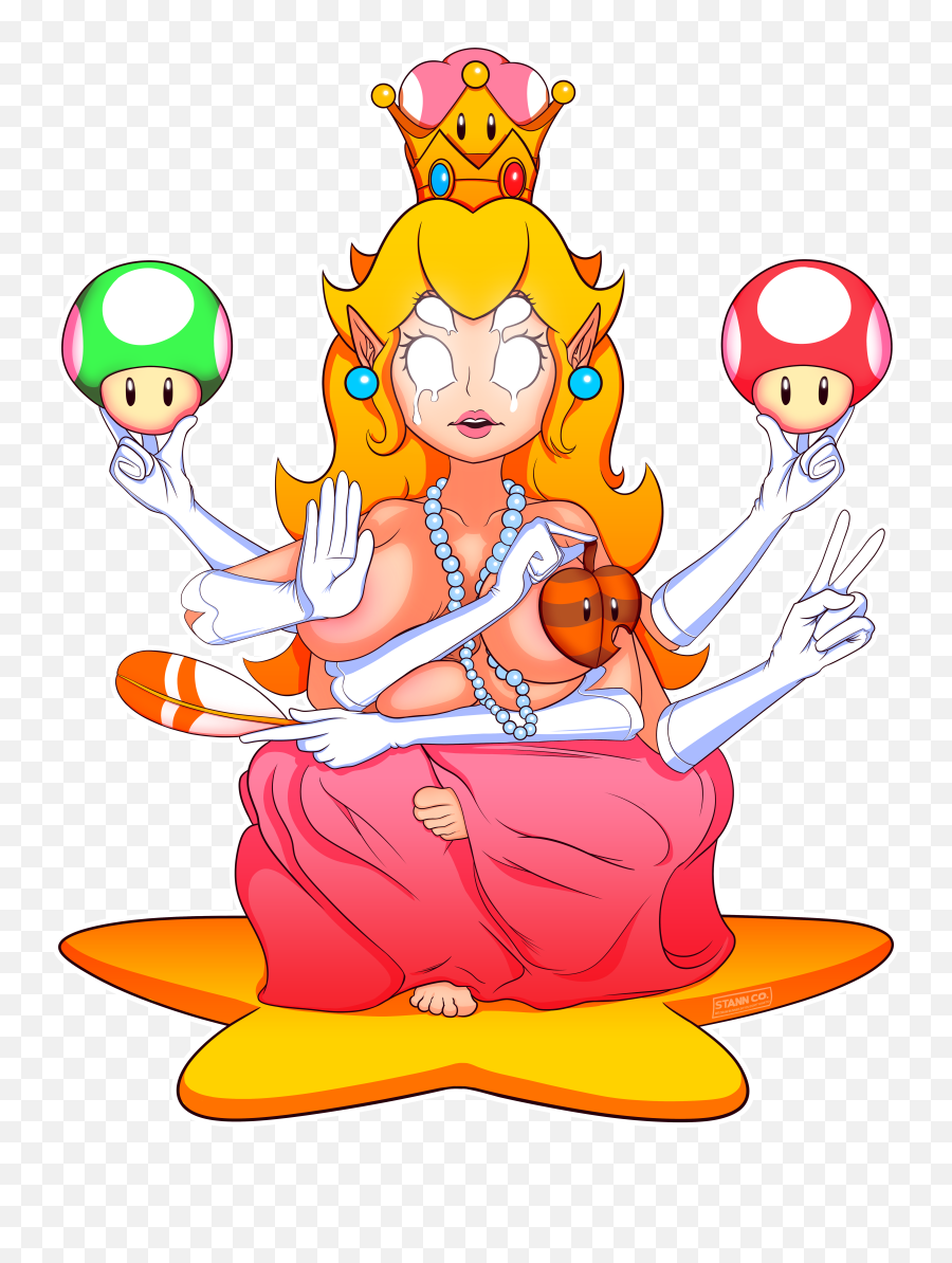 Ascended Princess Peach Emoji,Peach Game Fighting With Emotions