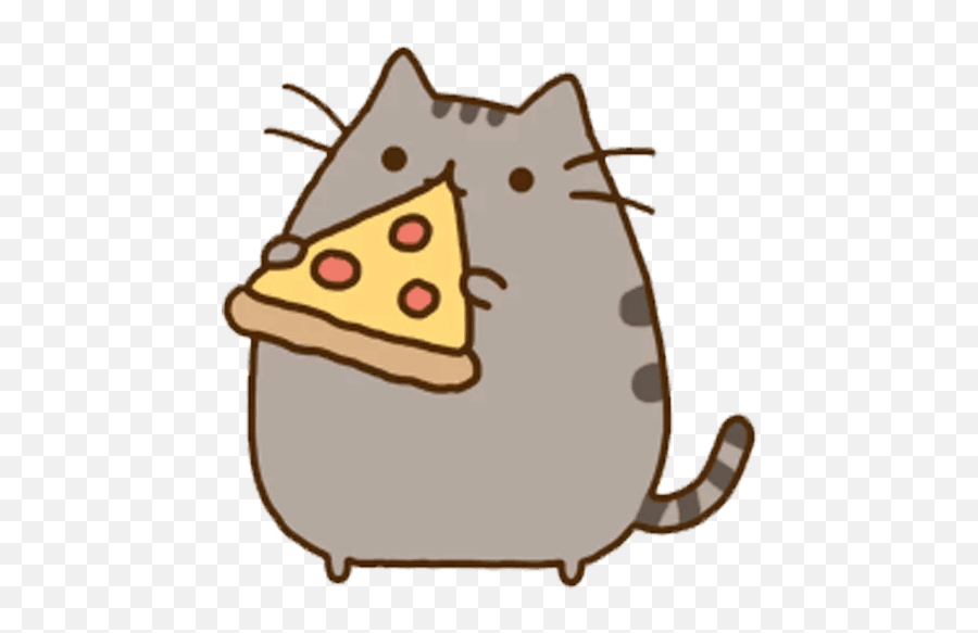 Download Medium Pusheen Cat Sized To - Kawaii Pusheen Cat Pizza Emoji,Pusheen Emotions