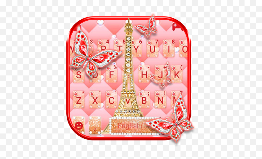 Red Glitter Paris Tema Del Teclado - Apps En Google Play Girly Emoji,Reeee Emoji