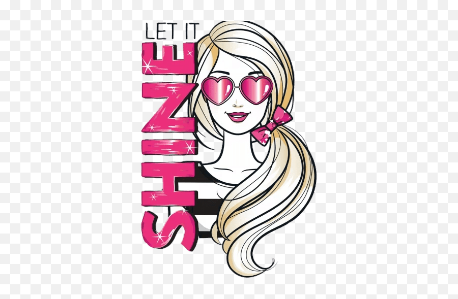 Barbie And Her Friends Stickers - Live Wa Stickers Emoji,America Sunglasses Emoji Meme