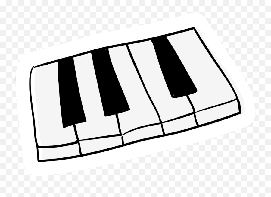 Music Sticker - Horizontal Emoji,Piano Emoji Png