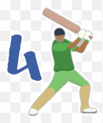 Cricket By Marcossoft - Sticker Maker For Whatsapp Emoji,Cricket Bat And Ball Emoji