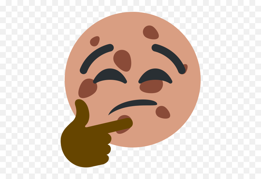 Pleroma Morepablo - Dot Emoji,Hand Chin Emoji