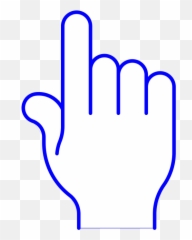 Blue Pointer Finger Png Svg Clip Art For Web - Download Sign Language Emoji,Tater Tot Emoji