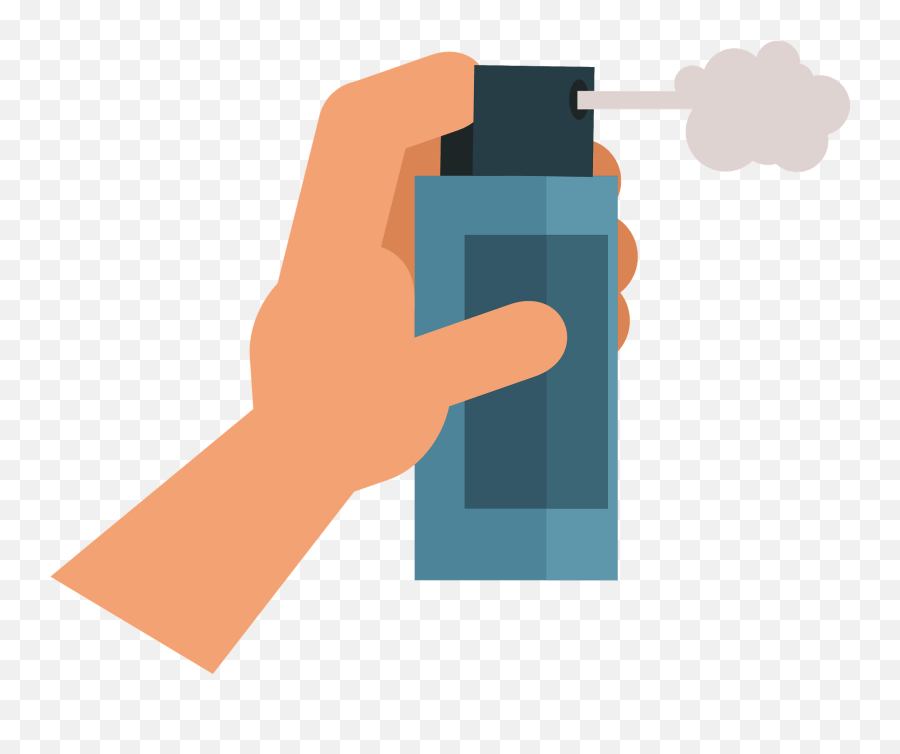 Hand Holding Spray Clipart - Spray Clipart Emoji,Spray Bottle Emoji