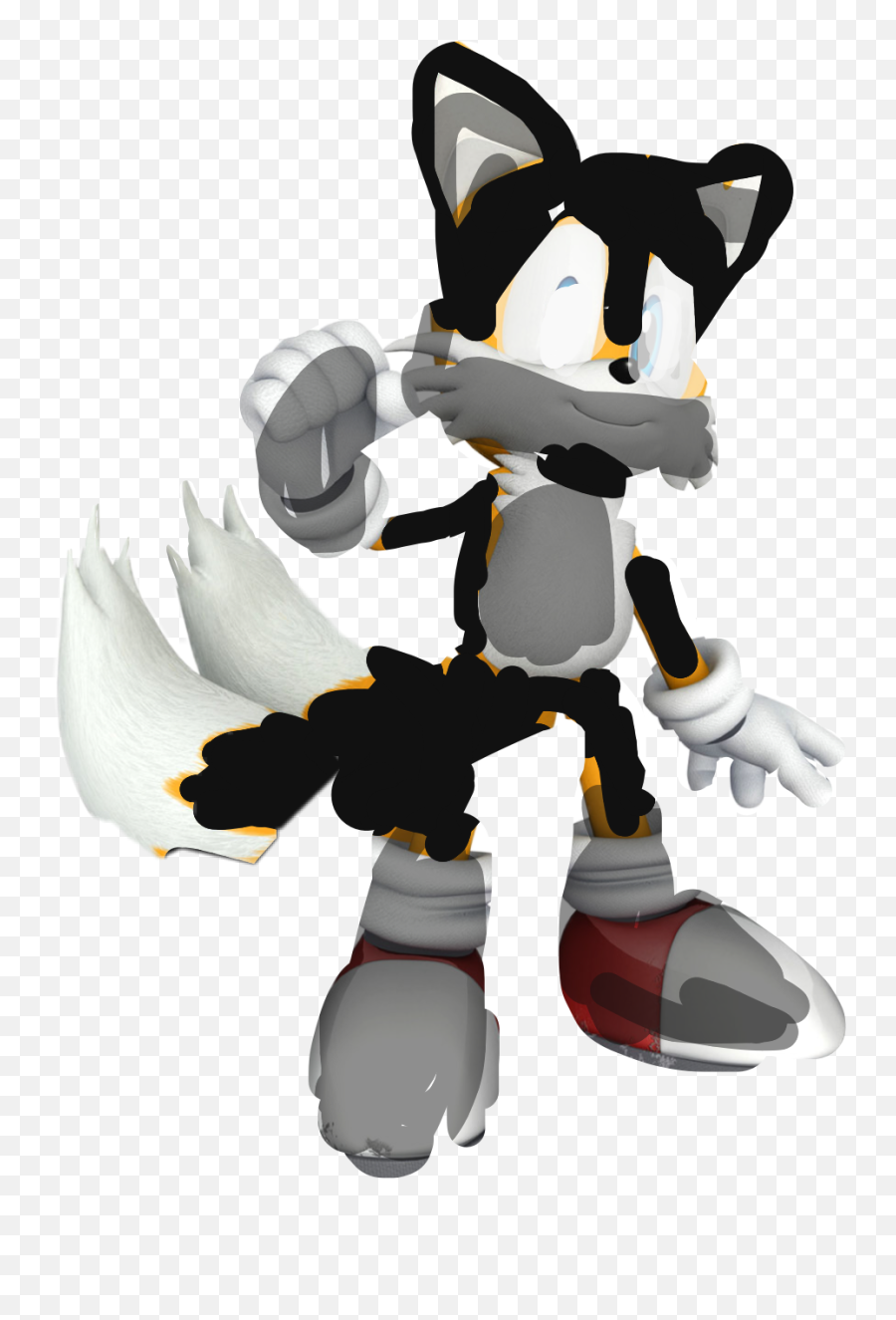 Tails Sonic Dark Sticker - Fictional Character Emoji,Tails Emoji