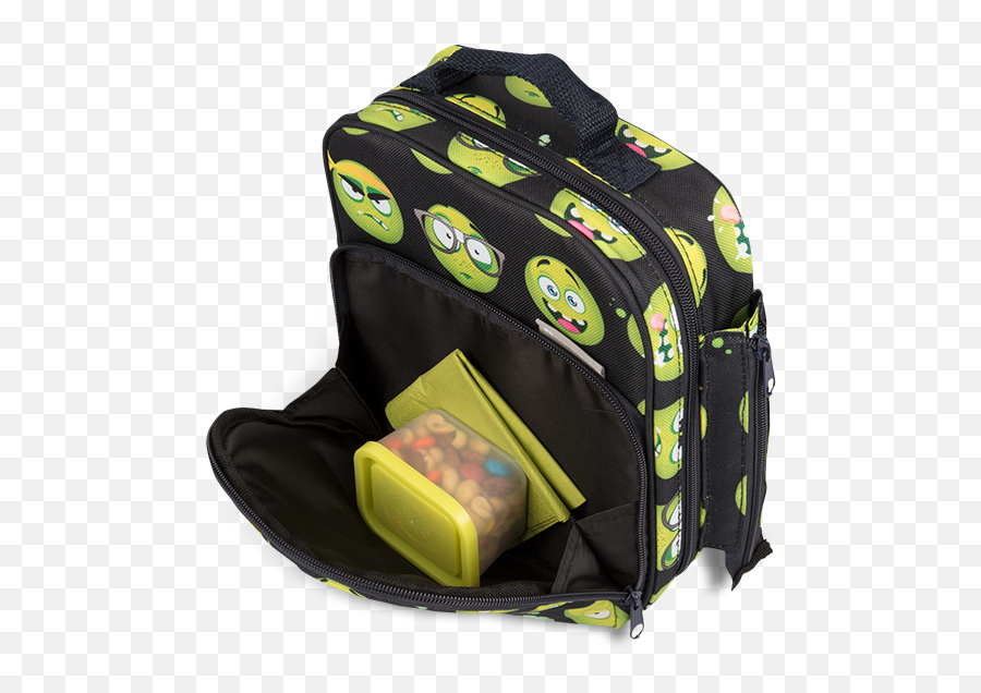 Bentology - Emoji Lunch Bag Hiking Equipment,Easter Island Emoji