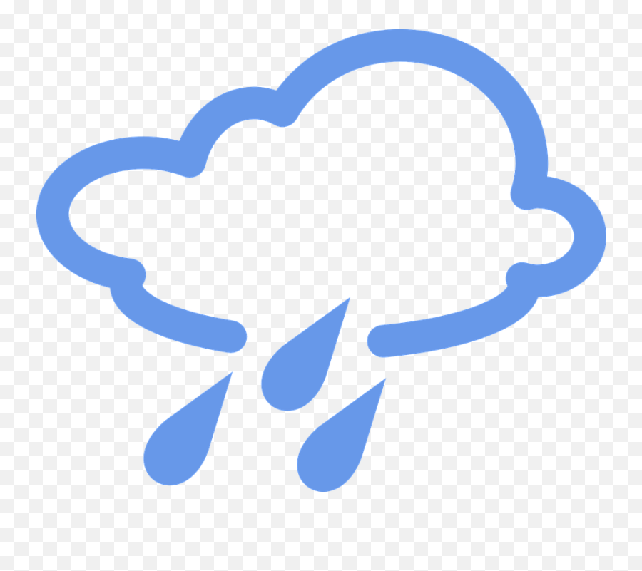 Free Raindrop Rain Illustrations - Weather Forecast Symbols Png Emoji,Raindrop Emoticon