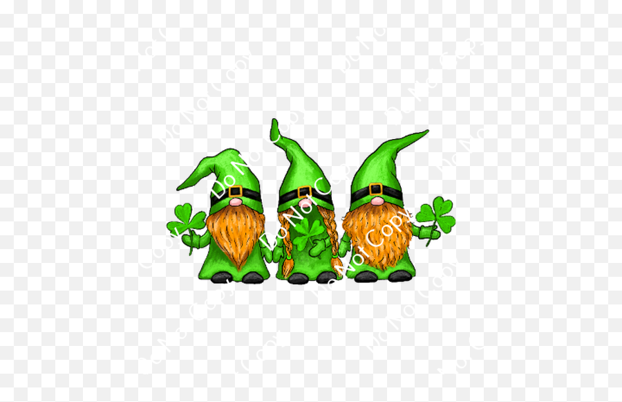 Cds Print N Cut Ready To Apply Transfers St Patty Gnome 7 - Fictional Character Emoji,Colors Emotions Chameleon Character