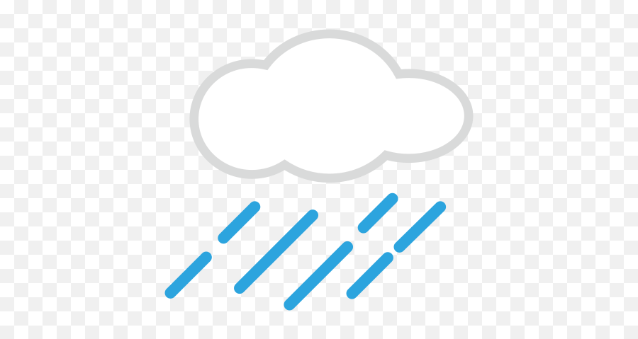 Cloud With Rain - Horizontal Emoji,Rain Emoji
