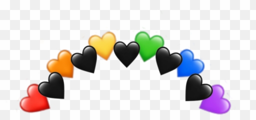 Heart Rainbow Crown Emoji Sticker By Yee - Dot,Coloring Pages Of Emojis Crowns