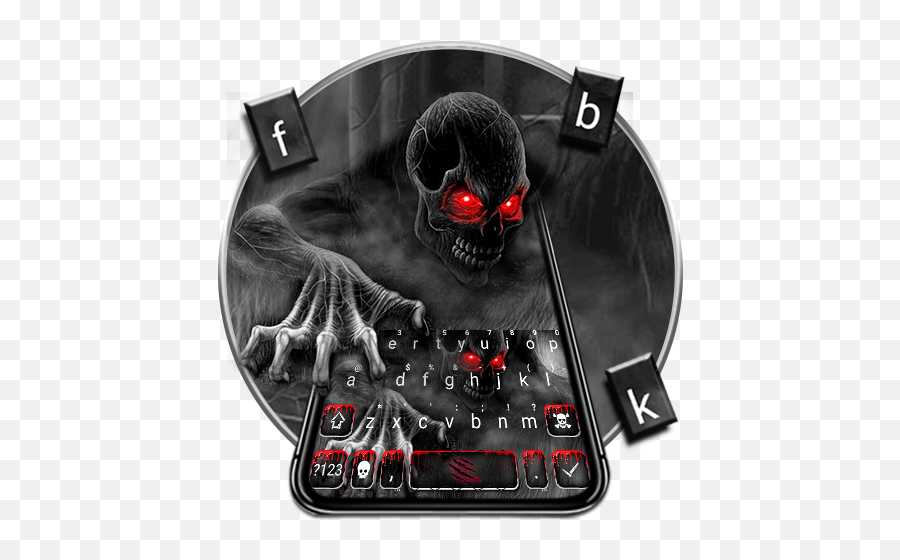 Zombie Monster Skull Keyboard Theme - Apps On Google Play Devil With Red Eyes Emoji,Zombie Emojis