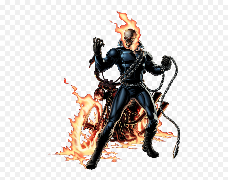 Ghost Rider Right Portrait Art Clipart - Full Size Clipart Ghost Rider Comic Png Emoji,Man Boy Ghost Emoji