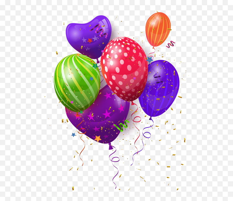 Birthday Party Balloon Decoration Png Png Mart - Birthday Balloon Png Download Emoji,Emojis Birthday Decorations