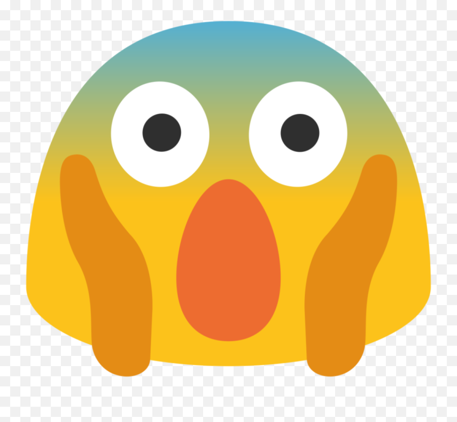 Face Screaming In Fear Emoji Clipart Free Download - Scream Emoji Google,Emoticons Black And White Scared