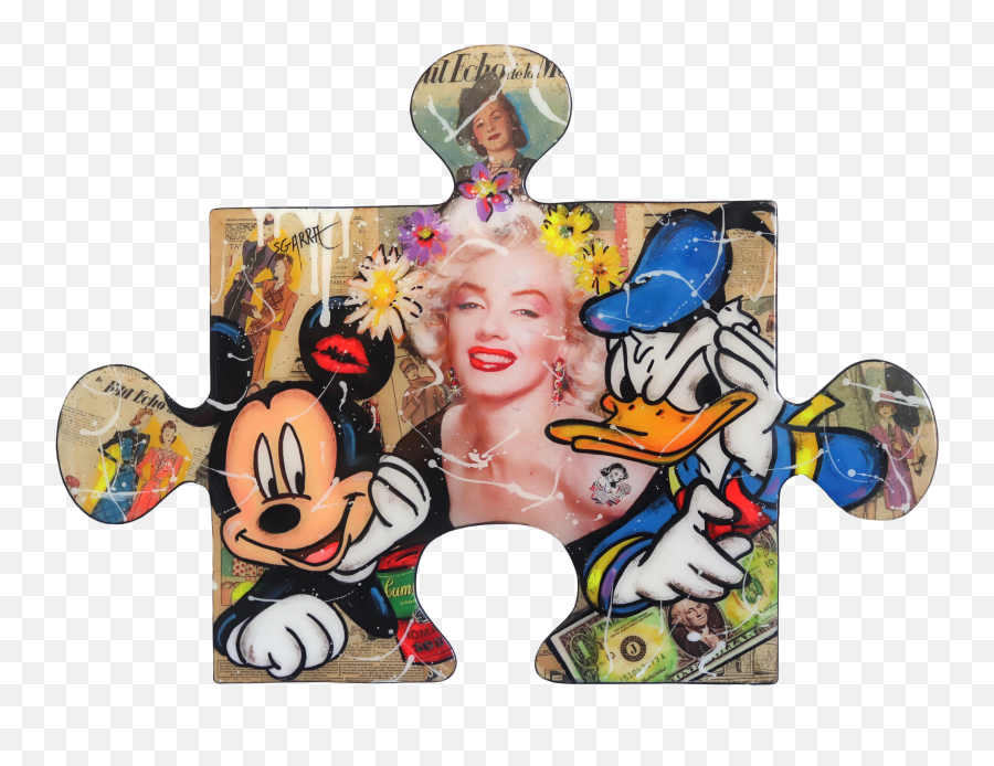 Original Marilyn Comics Painting Puzzle - Happy Emoji,Elements Artwork Shape Emotion