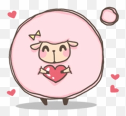 Sticker Maker - Emojis Kawaii Girly,Pink Sheep Emoticon