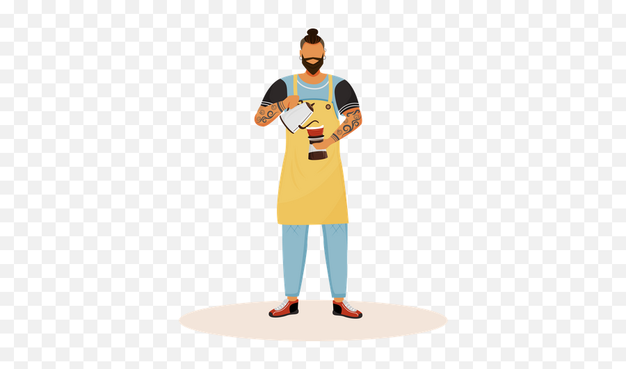 Beard Illustrations Images U0026 Vectors - Royalty Free Barista Animado Emoji,Bearded Long Haired Male Emoji