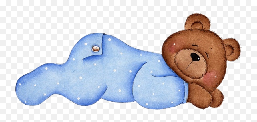 Sleeping Teddy Bear Clip Art - Clipart Sleepy Teddy Bear Emoji,Emotion De Ositos Para Wassap