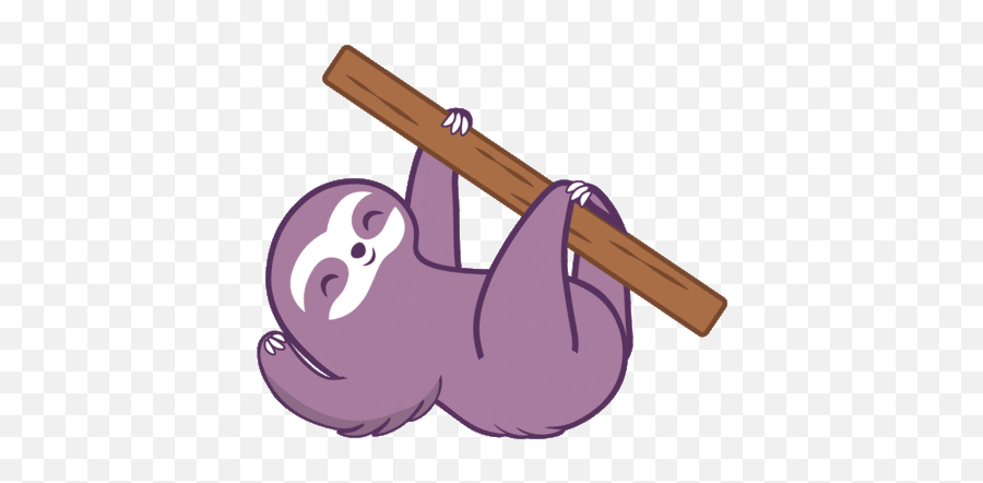 Sloth Cartoon Gif Transparent - Krysten Emoji,Happy Cat Emoticon Freepic