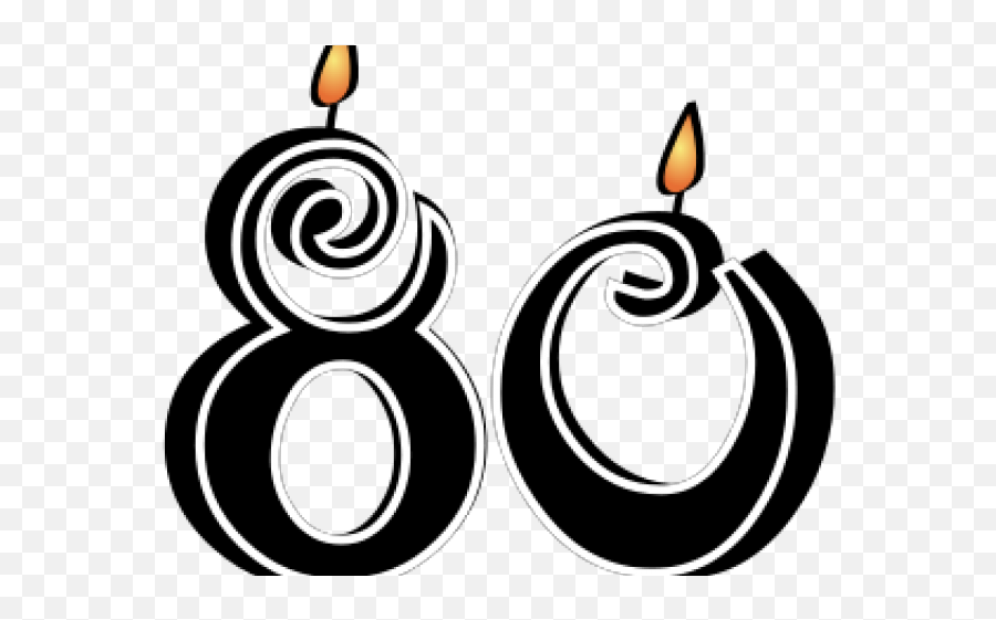 Birthday Candles Clipart Birthday Symbol - 80 Birthday Emoji,Facebook Emoticon F9 Borthday Cake