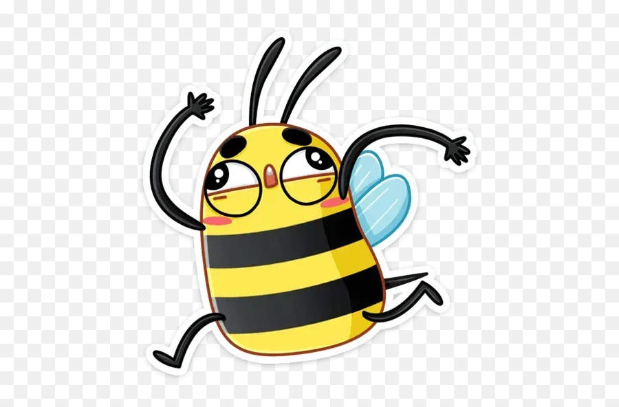 Bee Sticker Pack - Stickers Cloud Emoji,Bee Emoji
